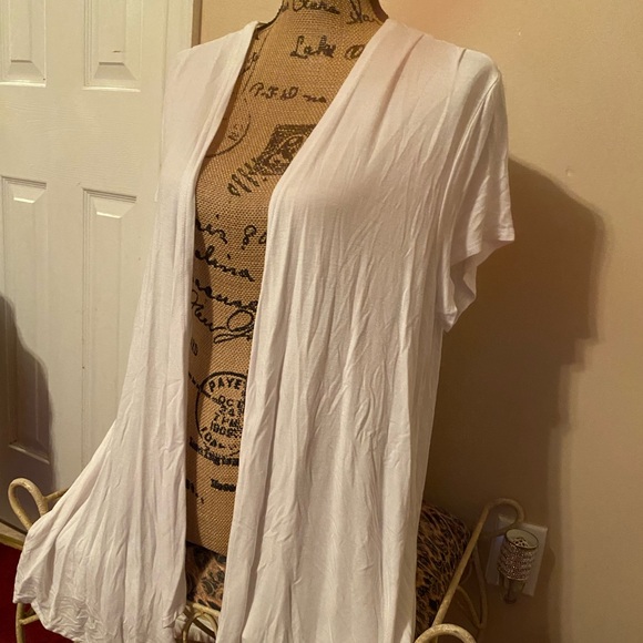 Apt. 9 Women's White Open Front Cardigan - Picture 2 of 8